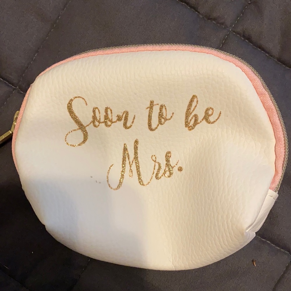 Soon to be Mrs. small cosmetic bag